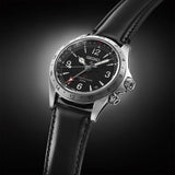 Seiko Prospex SPB379J1 Alpinist Black Dial GMT Leather 200m Automatic Watch