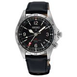 Seiko Prospex SPB379J1 Alpinist Black Dial GMT Leather 200m Automatic Watch