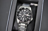 Seiko 5 Sports SKX 'Midi' Black Stainless Steel Automatic Men's Watch SRPK29K1